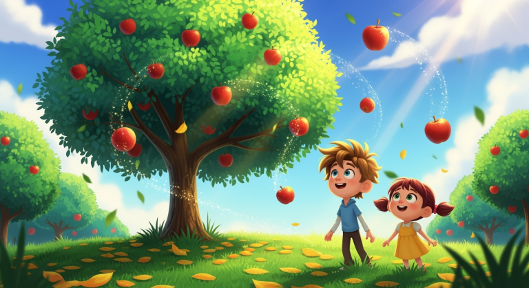Lets Ask! - Why Do Apples Fall? (Background)