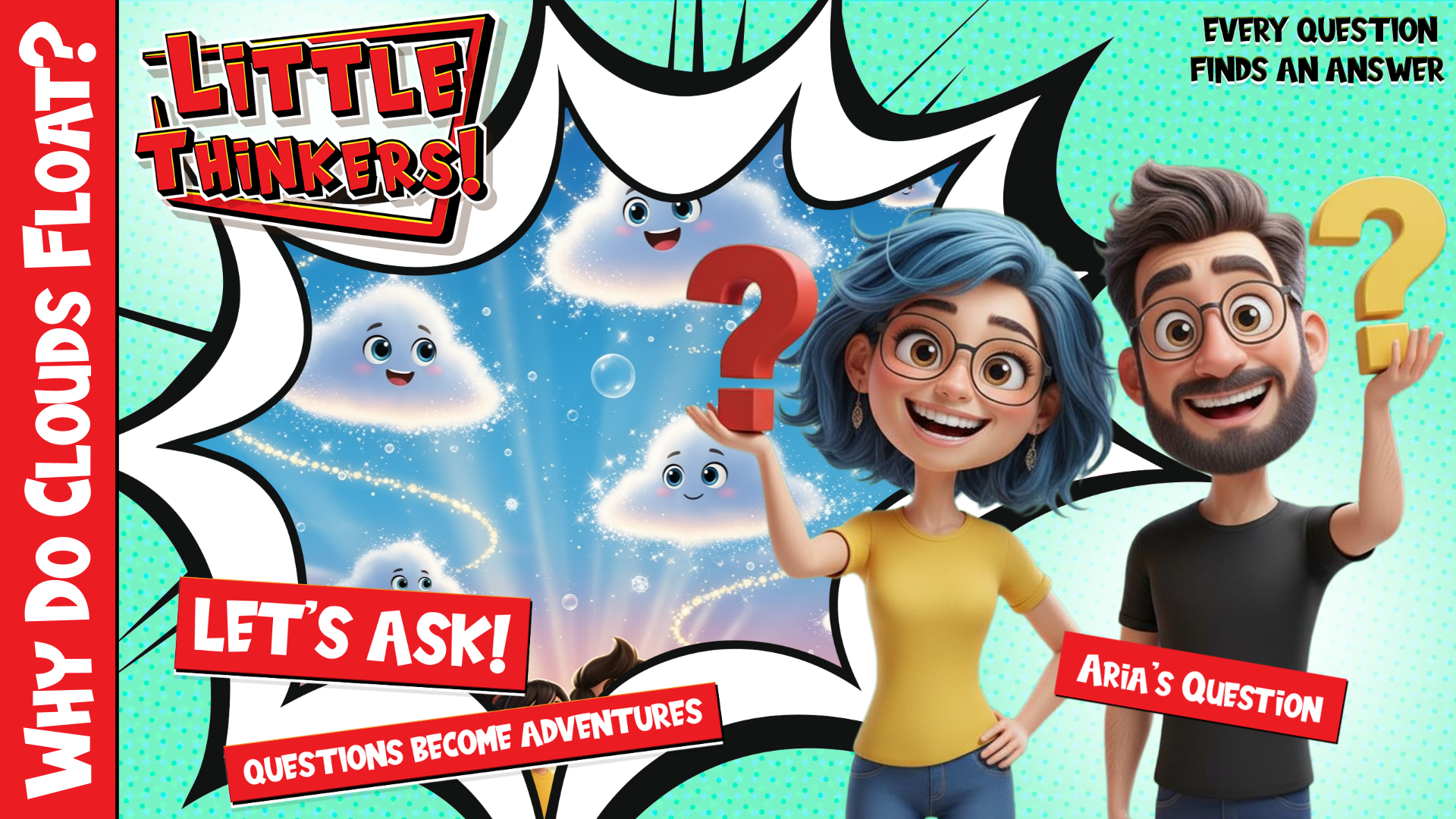 ☁️🤔 WHOA! Why don't clouds fall like pillows?! MYSTERY solved! 🌟💨 episode artwork