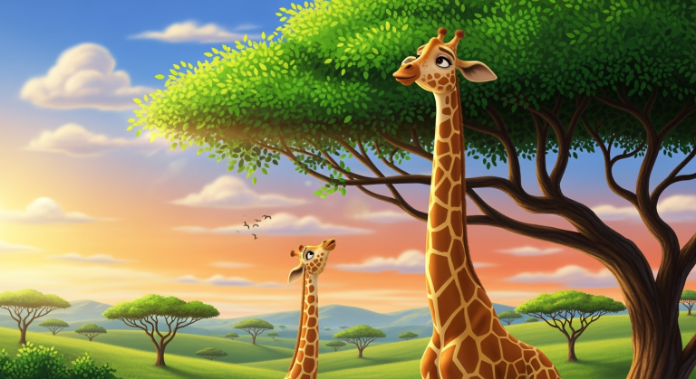 Lets Ask! - Why Do Giraffes Have Long Necks? (Background)