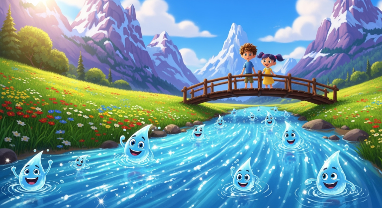 Lets Ask! - Why Do Rivers Flow? (Background)