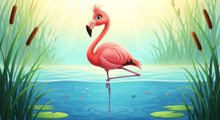 Lets Ask! - Why Do Flamingos Stand on One Leg? (Background)