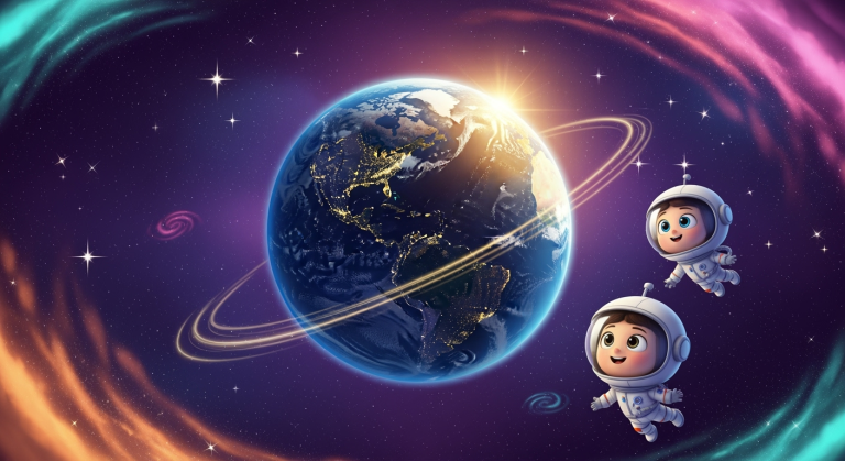 Lets Ask! - Why Does Earth Spin? (Background)