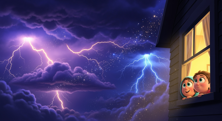 Lets Ask! - Why Does Lightning Happen? (Background)