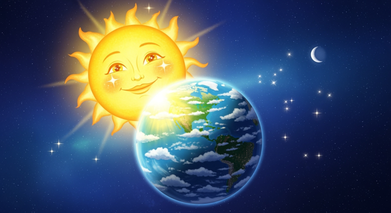 Lets Ask! - Where Does the Sun Go at Night? (Background)