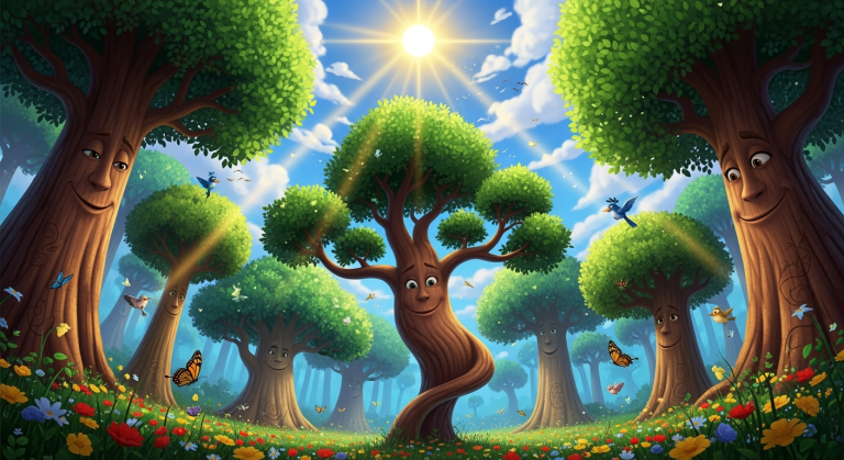 Lets Ask! - Why Do Trees Grow Tall? (Background)