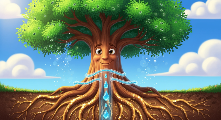 Lets Ask! - How Do Trees Drink Water? (Background)