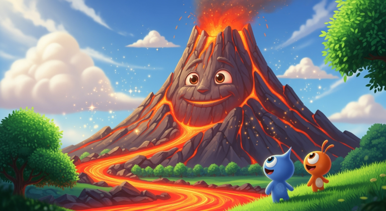 Lets Ask! - Why Do Volcanoes Have Lava? (Background)