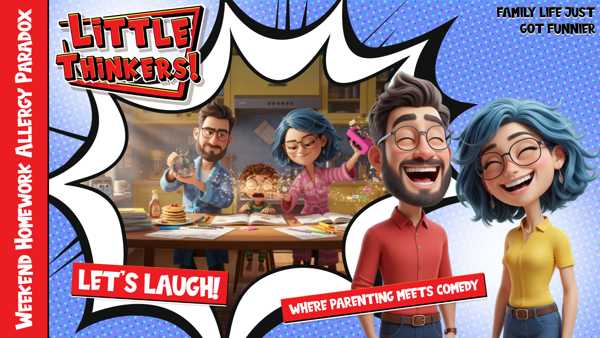 Thumbnail - Weekend Homework Allergy Paradox (Family Humor)