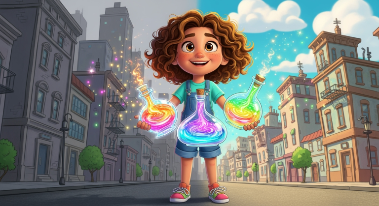 Lets Listen! - Leni and the Rainbow Bottles (Background)