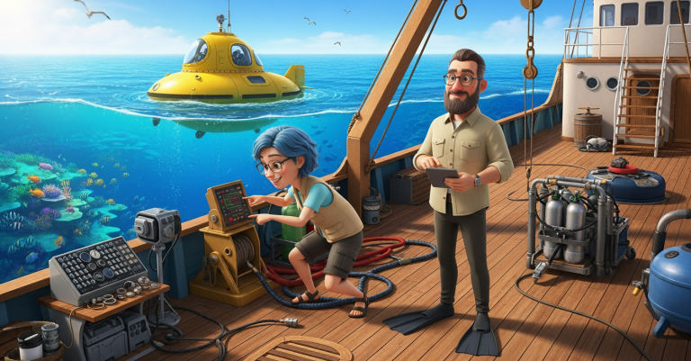 Lets Rewind! Jacques Cousteau, Ocean Filmmaker (Custom Background)