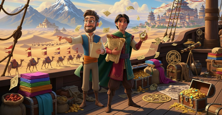 Lets Rewind! Marco Polo’s Wild Journey (Custom Background)