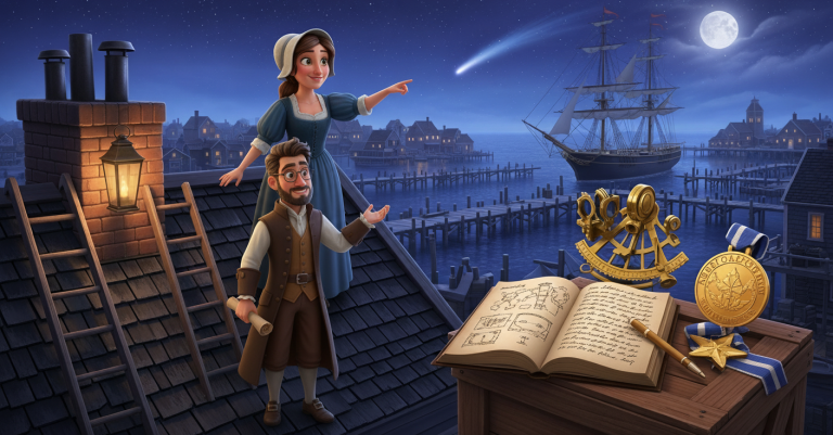 Lets Rewind! Maria Mitchell's Comet Quest (Custom Background)