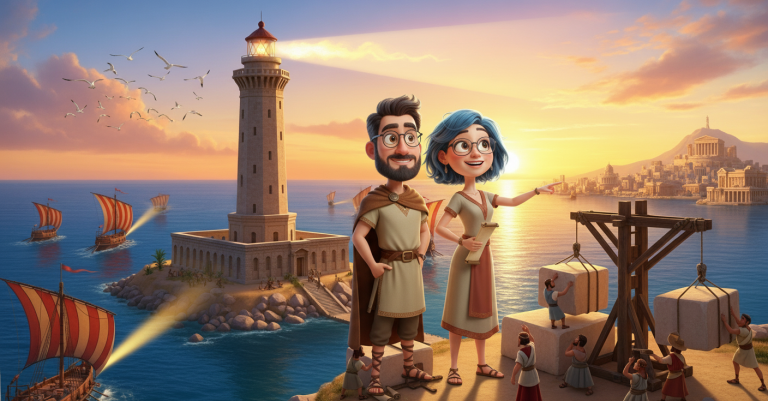 Lets Rewind! The Lighthouse of Alexandria (Custom Background)
