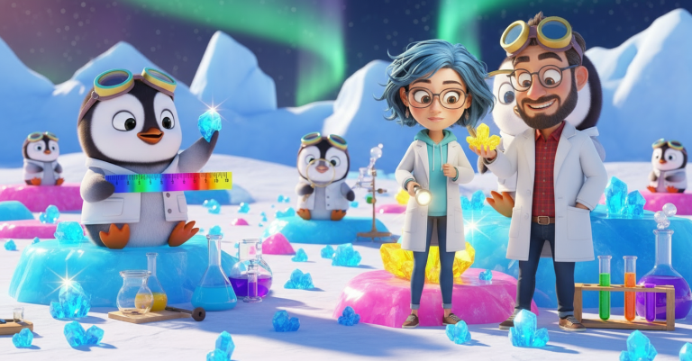 Lets-Think-Penguin Poop Science Adventures (Custom Background)