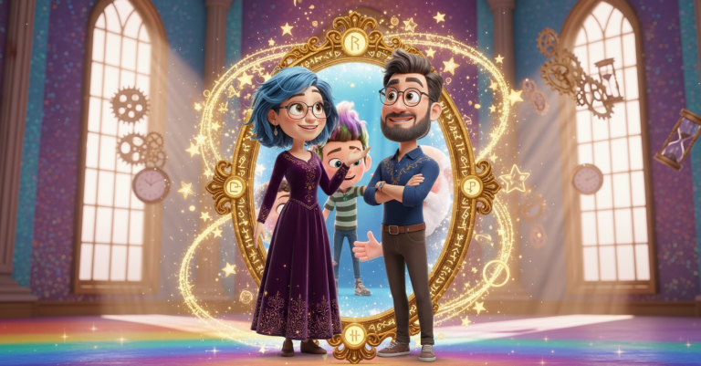 Lets-Think-The Magic Future Mirror (Custom Background)