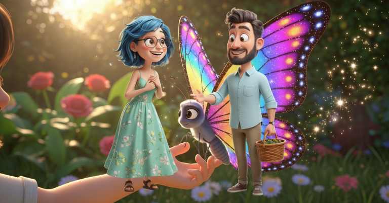 Lets-Think-The Magic Wish Butterfly (Custom Background)