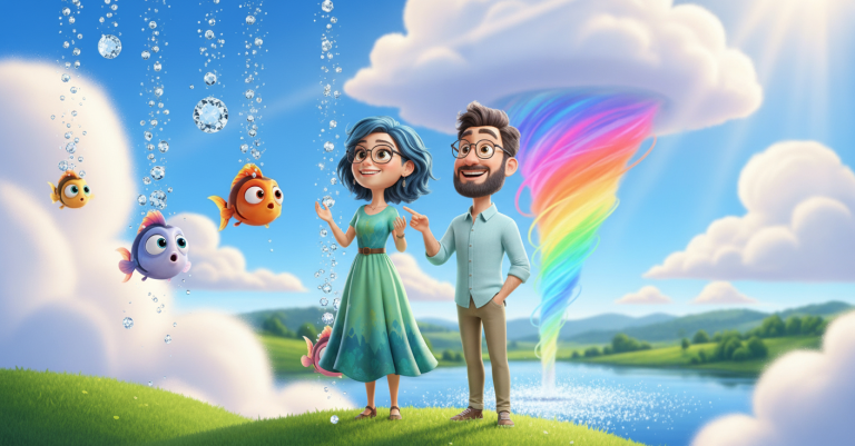 Lets-Think-When Fish Fall From Sky (Custom Background)