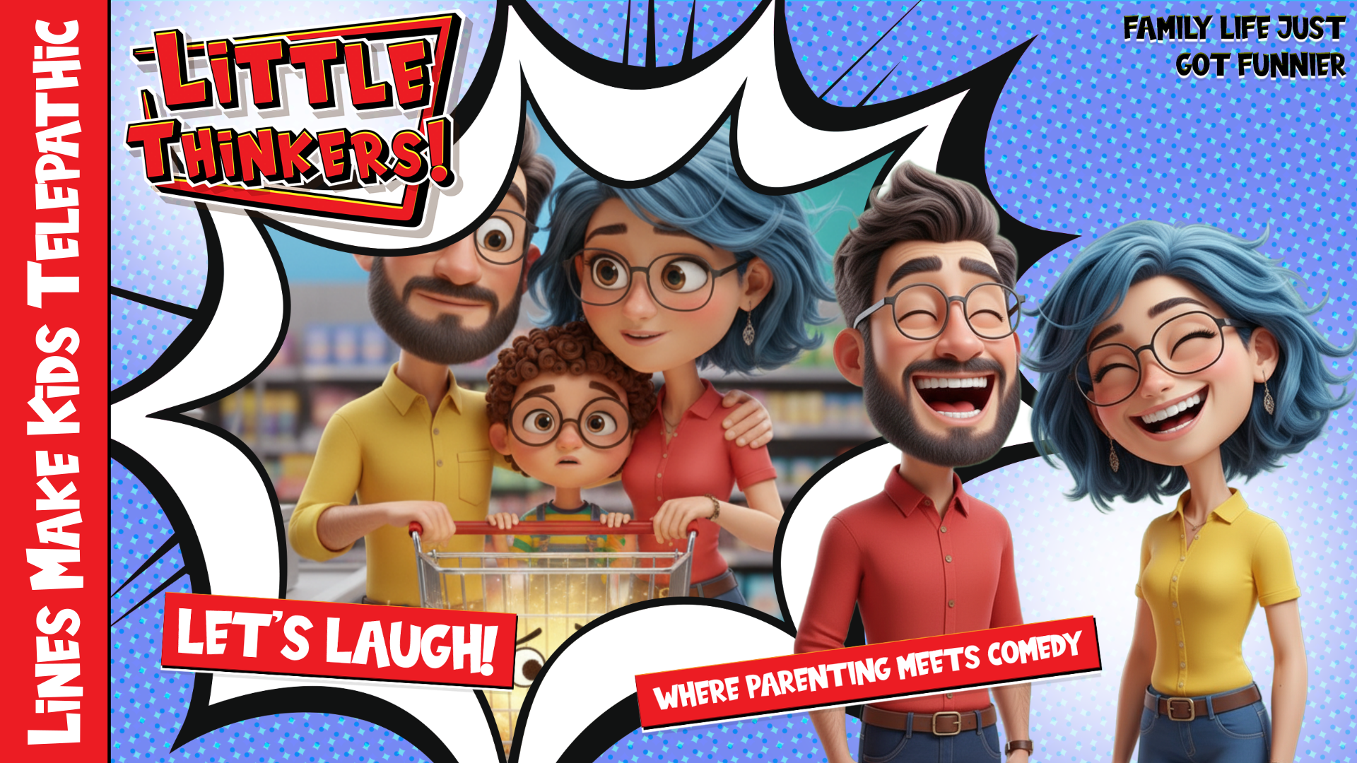 Thumbnail - Lines Make Kids Telepathic (Family Humor)