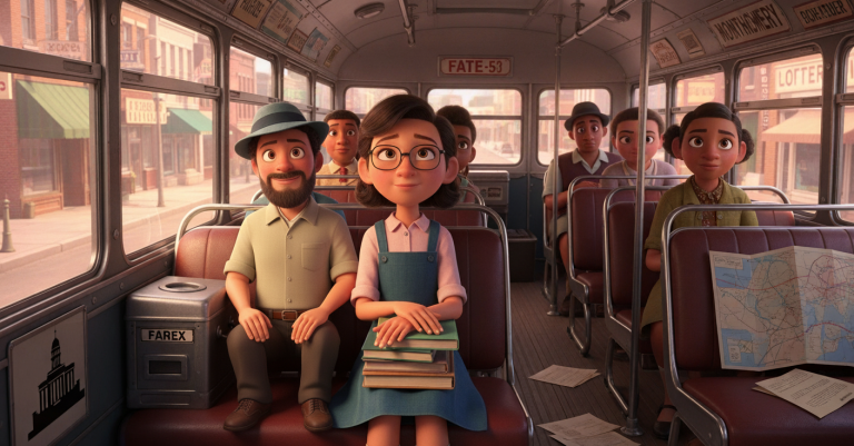 Lets Rewind! Claudette Colvin Stays Seated (Custom Background)