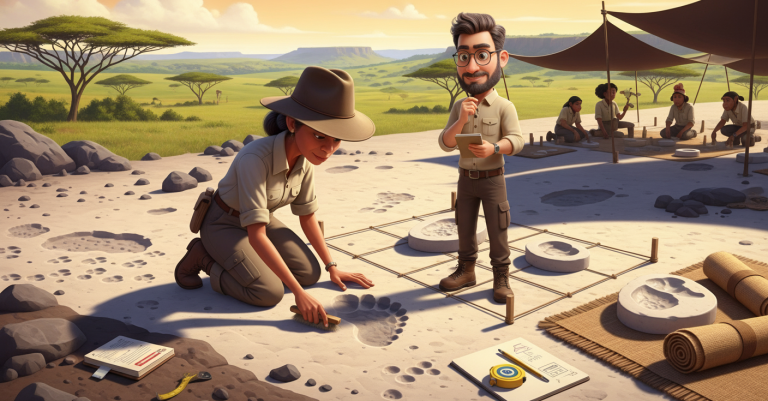 Lets Rewind! Mary Leakey's Footsteps (Custom Background)