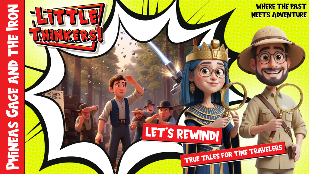 Phineas Gage and the Iron | Let's Rewind! | Little Thinkers!