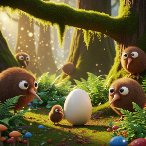 Lets-Think-Kiwi Birds and Giant Eggs (Hintergrund)