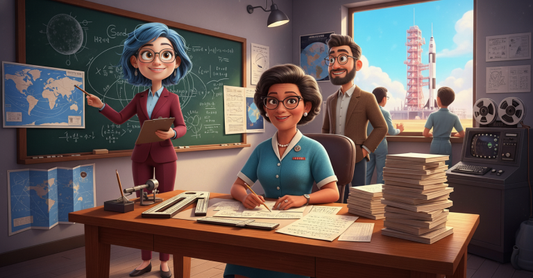 Lets Rewind! Katherine Johnson Human Computer (Custom Background)