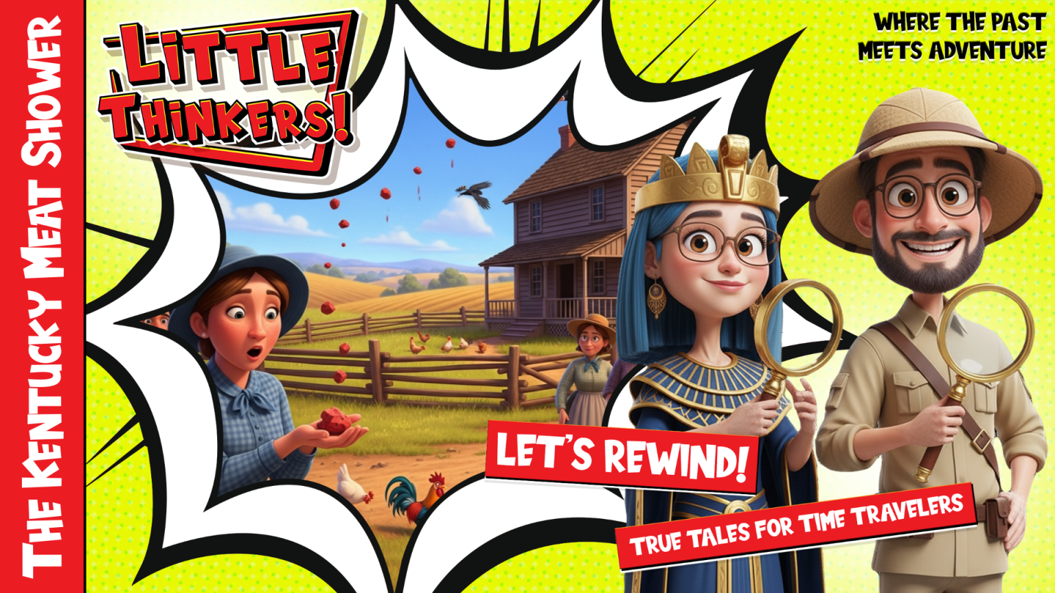 The Kentucky Meat Shower | Let's Rewind! | Little Thinkers!