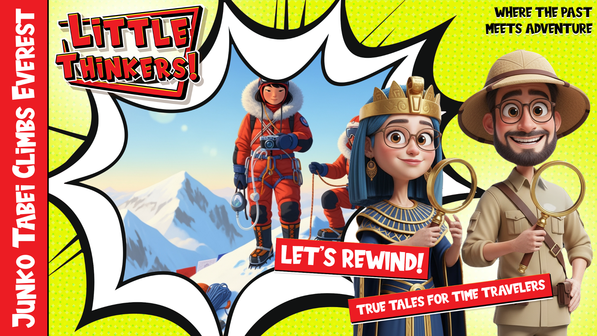 Lets Rewind! - Junko Tabei Climbs Everest (Thumbnail)