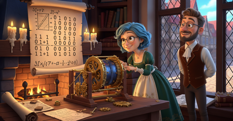 Lets Rewind! Leibniz and Two Digits (Custom Background)