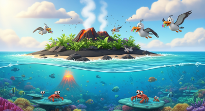 Lets-Think-Islands Born from the Sea (Background)